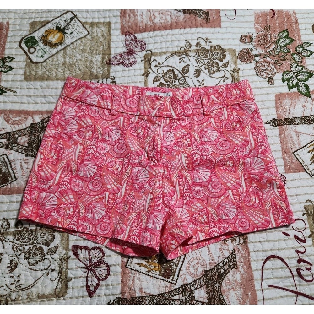 Vineyard vines Girls Pink Seashell Chino‎ Short Cotton Pockets Size 14